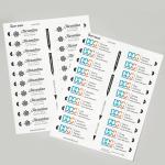 Avery Reusable Magnetic Professional Name Bge System Refills, Inserts for 1" x 3" Name Tags, Compatible with Laser Printers, 100 Clear Printable Inserts (71210)
