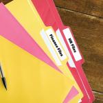 Premium Label Supply White File Folder Labels – 3.4375" x .667" – Laser/Inkjet Compatible – (30 per Sheet) 25 Sheets – 750 Total hesive Labels