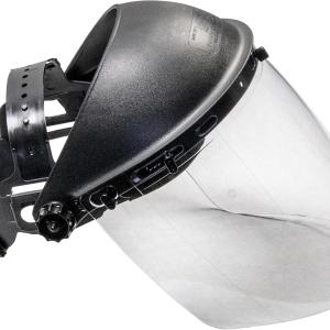 SAS Safety Corp Face Shield justable Protective|Polycarbonate Impact Resistant Full Face Shield|ANSI Z87.1-2015 SafetyVisor