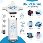 ThePhotoStick® Omni 64GB USB Flash Drive & Memory Stick – Photo & Video Backup for iPhone, Android, Mac & PC – Multiport Connection to Easily Store & Transfer Files