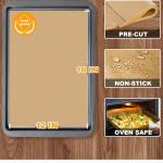 SMARTAKE 200 Pcs Parchment Paper Baking Sheets, 12x16 Inches Non-Stick Precut Baking Parchment, for Baking Grilling Steaming Bre Cup Cake Cookie and More (Unbleached)