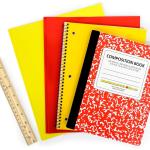 Back to School Supply Box Gres K-5 - School Supply Boxes - 32 Piece School Supplies Kit Includes Markers, Crayons, Pencils, Scissors, Folders, Glue Sticks, Notebook, and Composition Book