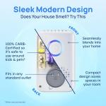 Clarifion ODRx - UV-C Cat Odor Deodorizer & Eliminator, Removes Cat Pee Smell, Filterless, Quiet, Compact Air Freshener for Bedrooms, Living Rooms, Litter Box Areas, Eliminates Ammonia Odors