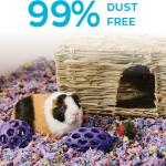 Carefresh 99% Dust-Free Confetti Natural Paper Small Pet Bedding with Odor Control, 10 L