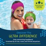 Earvolution Ear Band-It Ultra Swimming Heband for Kids and ults - Invented by Ear, Nose, and Throat Physician - Custom Anti-Slip Grip Neoprene Maximizes Protection, 12 Color Options, 3 Sizes