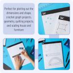 Mr. Pen- Bulk Graph Paper P 11"x8.5", 24 Pack, 30 Sheets/Pack, 4x4 Qu-Ruled Graph Paper, 4 Squares per Inch, Bulk Grid Paper P, Square Graphing Paper, 11 Inch x 8.5 Inch, White