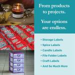 Premium Label Supply White File Folder Labels – 3.4375" x .667" – Laser/Inkjet Compatible – (30 per Sheet) 25 Sheets – 750 Total hesive Labels