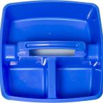 Storex 3-Compartment Small Cdy – Multipurpose Classroom Organizer with Handle, Azure, 6-Pack (00947A06C)