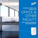 Scott Professional Essential Universal High-Capacity Hard Roll Paper Towels, Bulk (01005), Hardwound 1.5" Core, Absorbency Pockets, White (6 Rolls at 1,000' Each, 6,000'/Case)