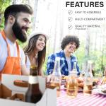 MT Products White Cardboard 6 Pack Bottle Carrier 12 oz. - Beer Bottle Holder (Pack of 10) - Me in USA