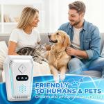 (2026 Upgred) Ultrasonic Insect & Pest Indoor Repeller, Plug-in Control Device Repellent for Rodent, Mice, Rats, Roaches, Ants, Spiders, Bugs, Mosquitoes, Home, 3 Mode Switching (6 Pack)