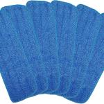 Microfiber Spray Mop Replacement Hes for Wet/Dry Mops Floor Cleaning Ps Compatible with Bona Floor Care System (6 Pack)
