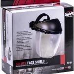 SAS Safety Corp Face Shield justable Protective|Polycarbonate Impact Resistant Full Face Shield|ANSI Z87.1-2015 SafetyVisor
